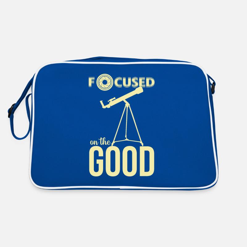Weltraum Focus Teleskop Sterne Astronom Retro Tasche