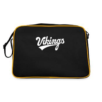 Viking Viking Vikings Odin Walhalla Cadeau - Sac Retro - noir/or - Dos