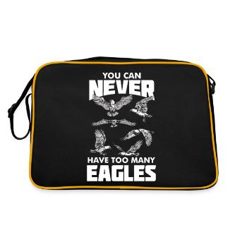 Eagle Falcon Oiseaux Fauconnerie Faune - Sac Retro - noir/or - Dos