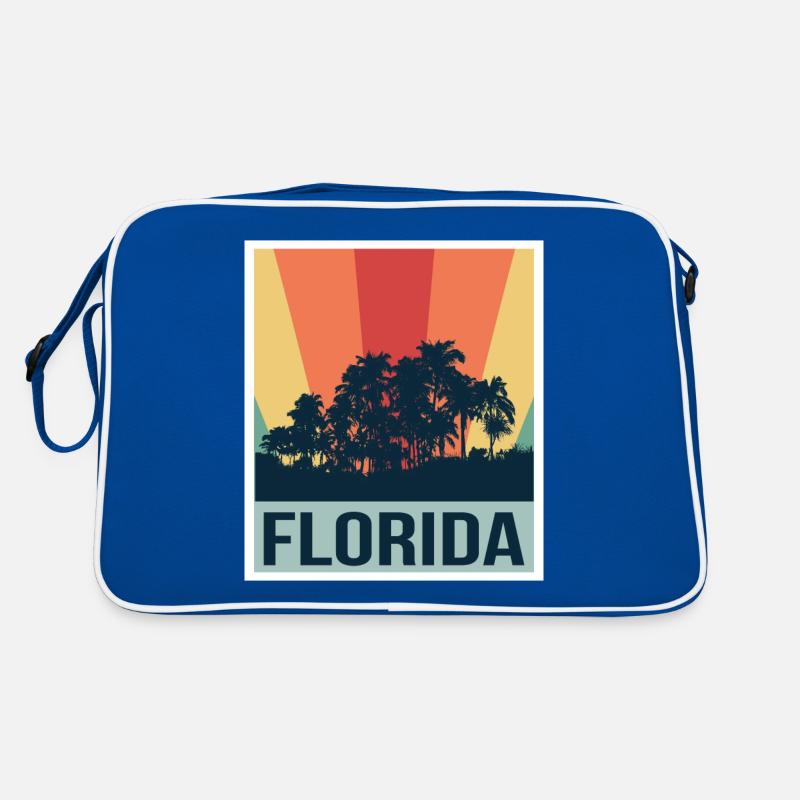 Florida Palme Skyline Retro Retro Tasche