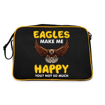 Eagle Bird Luck Ornithologie Fauconnerie - Sac Retro - noir/or - Dos