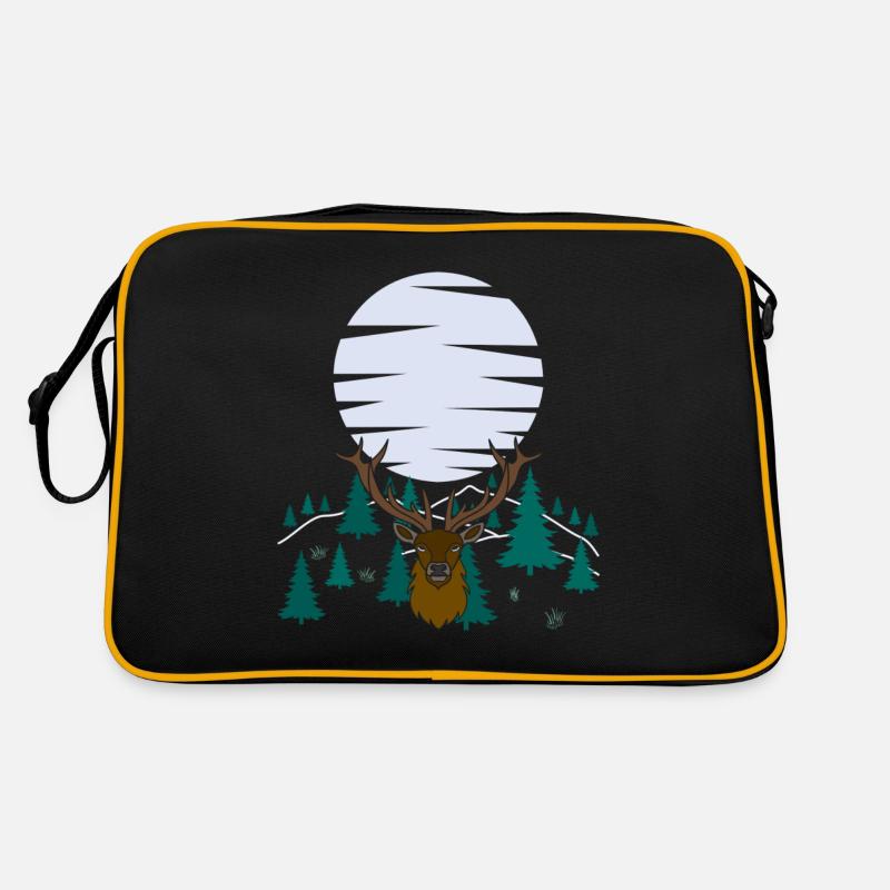 Bois de lune de cerf avec bois de cerf Sac Retro