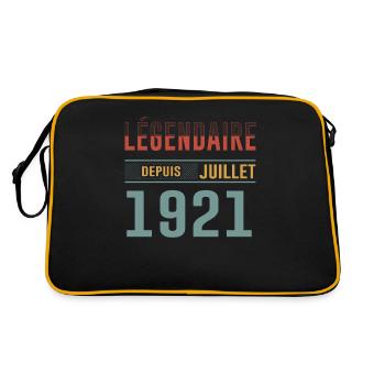 Légendaire Depuis Juillet 1921 Anniversaire Cadeau - Sac Retro - noir/or - Dos