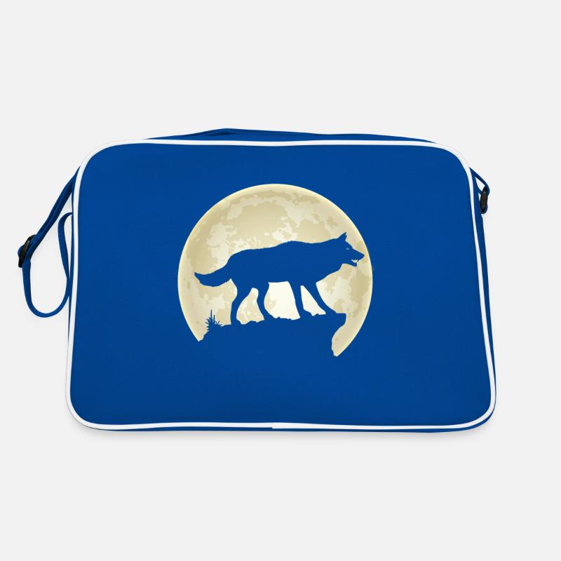 Pack de loups de pleine lune Sac Retro
