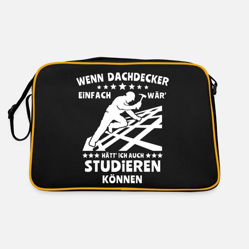 Dachdecker Dachspengler Dachdecken Dachklempner Retro Tasche