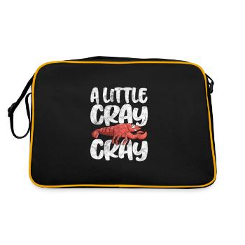 Crawfish Crawfish Seafood Crab Gift - Retro Bag - black/gold - Back