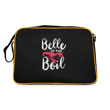 Crawfish Crawfish Seafood Crab Gift - Retro Bag - black/gold - Back