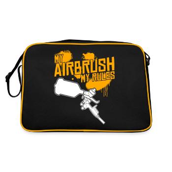 Car Painter Airbrush Joke Painter - Retro Bag - black/gold - Back