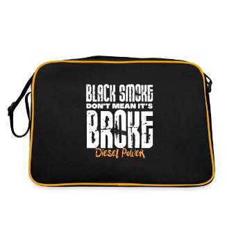 Diesel Auto Tuning Gasoline Vehicle Gift - Retro Bag - black/gold - Back