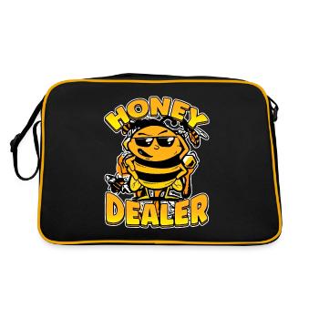Marchand de miel Apiculteur Abeille Murmure Abeilles Abeilles Abeilles Abeille - Sac Retro - noir/or - Dos