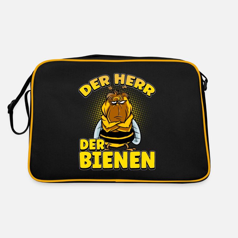 Herr Der Bienen Imker Bienenflüster Biene Retro Tasche