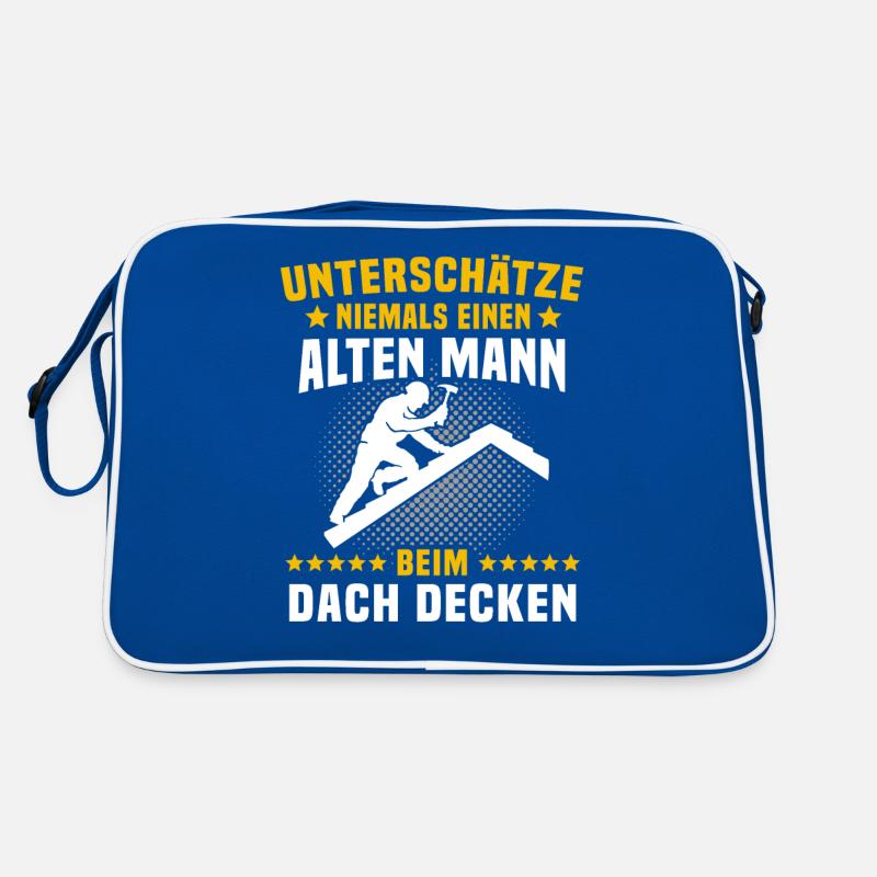 Dachdecker Sprüche Dachdecken Retro Tasche