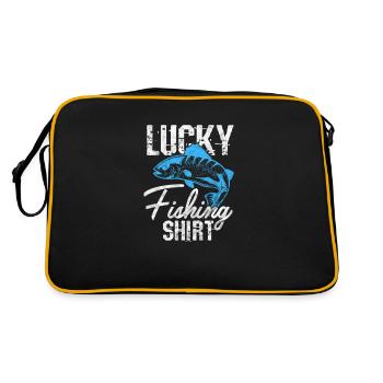 Angler - Retro Tasche - Schwarz/Gold - Hinten