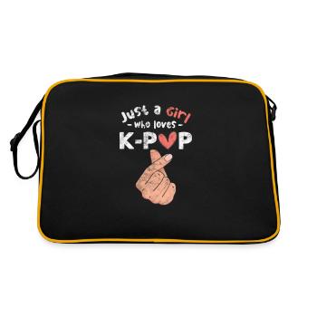 K-Pop Musique Coréenne Pop Corée Kpop Cadeau - Sac Retro - noir/or - Dos