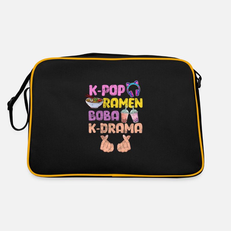 K-Pop Ramen Bubble Tea Koreanisch Musik Geschenk Retro Tasche