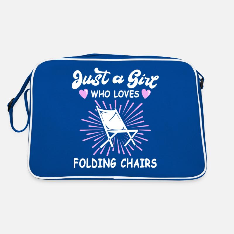 Camping Chaise pliante Camping J’adore les chaises pliantes Sac Retro