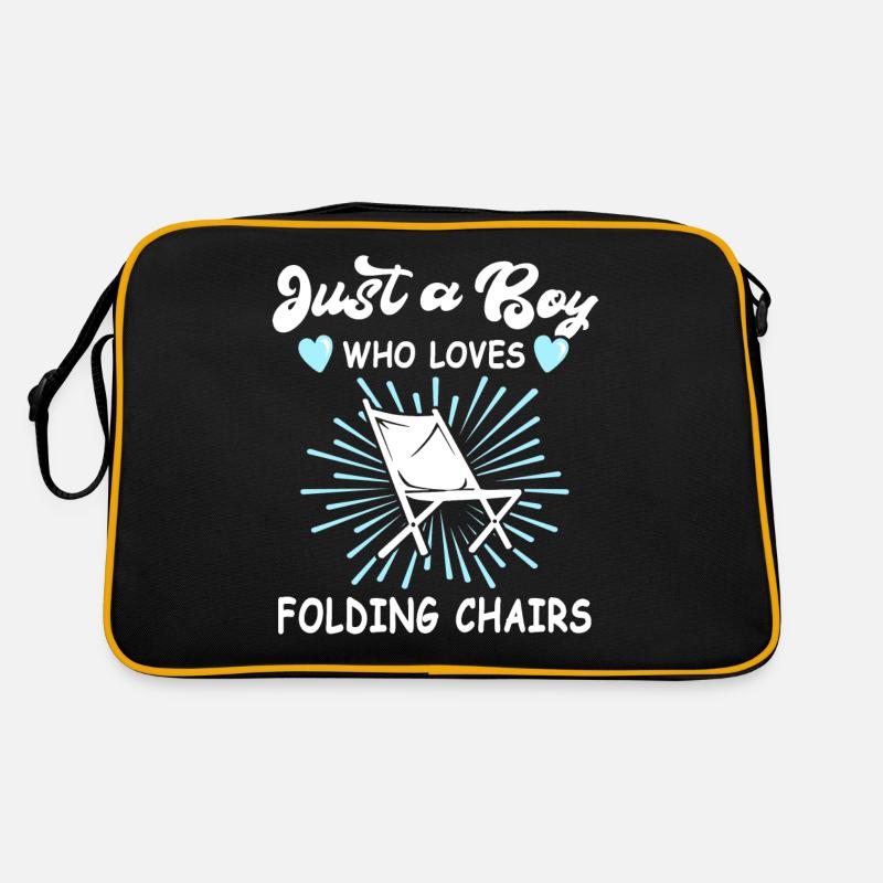 Camping Klappstuhl Campen Ich Liebe Klappstühle Retro Tasche