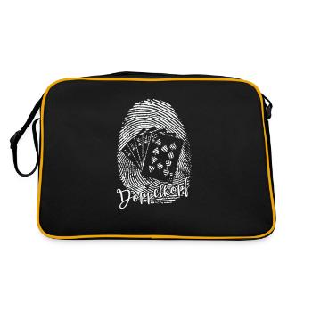 Double Head Fingerprint DNA Card Game - Retro Bag - black/gold - Back