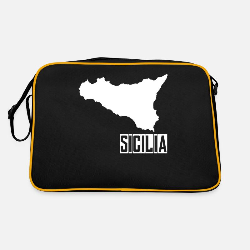 Sicile Sicile - Sac Retro - noir/or