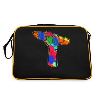 Concombre Végétarien Légumes Végétaliens Concombres - Sac Retro - noir/or - Dos