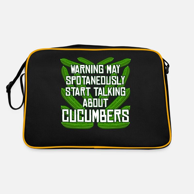 Gurke Witz Gurken Retro Tasche