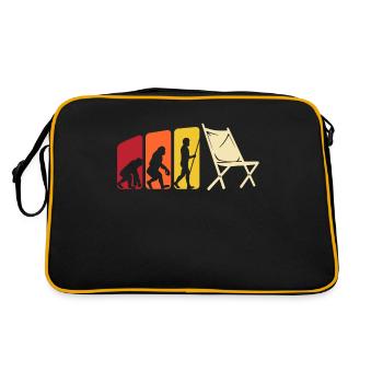 Camping Evolutions Camping Folding Chairs - Retro Bag - black/gold - Back