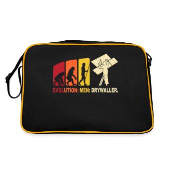 Installateur de cloisons sèches pour cloisons sèches - Sac Retro - noir/or - Dos