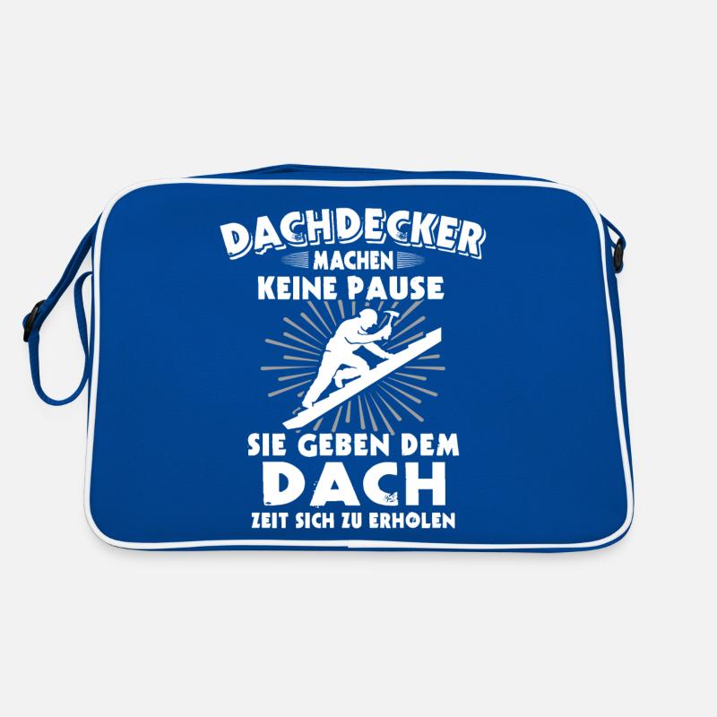 Dachdecker Dachdecken Dach Decken Retro Tasche