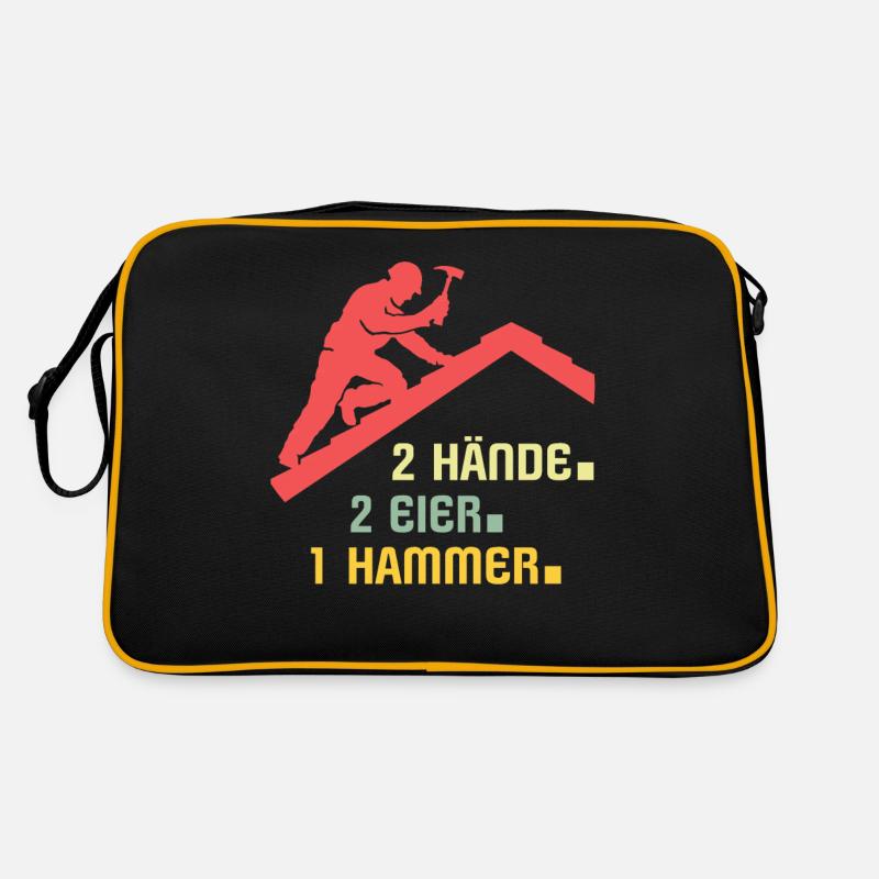 Dachdecker Dachdecken Dach Decken Retro Tasche