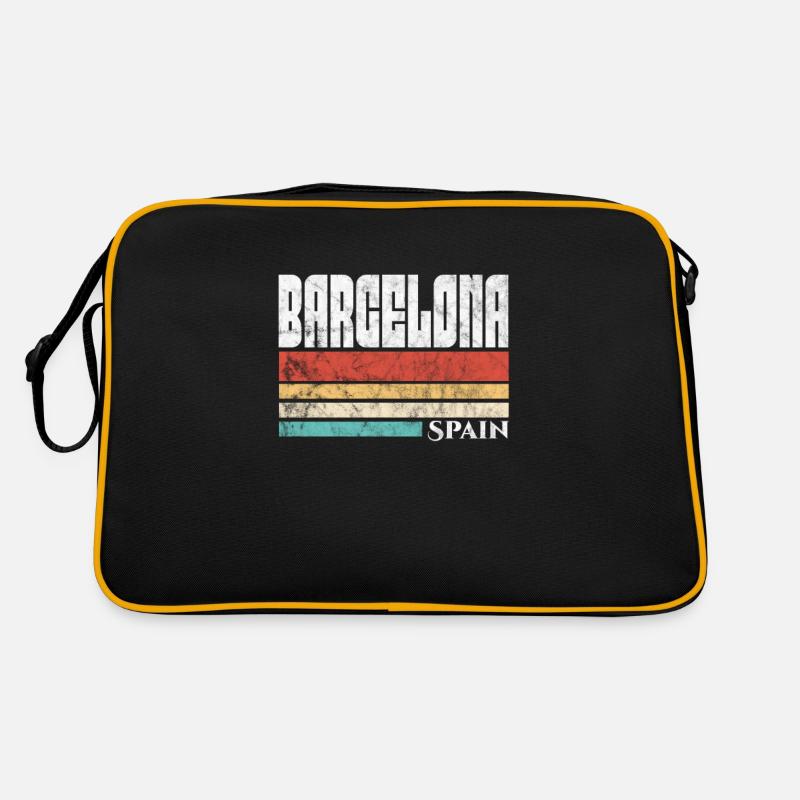 Spanien Spanisch Barcelona Spanier Urlaub Geschenk Retro Tasche