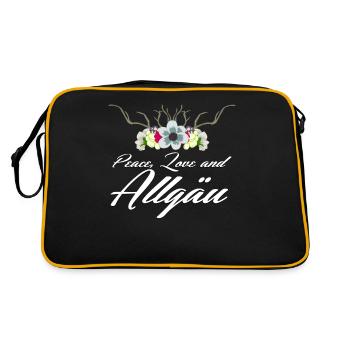 Allgäu Allgäuerin Allgäuer - Sac Retro - noir/or - Dos