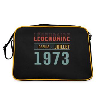 Légendaire Depuis Juillet 1973 Anniversaire Cadeau - Sac Retro - noir/or - Dos