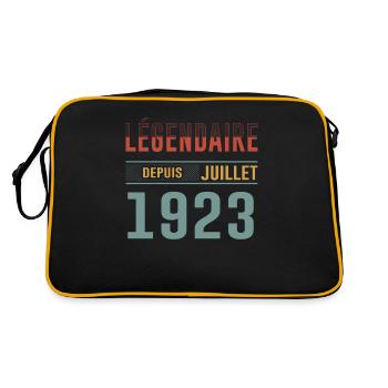 Légendaire Depuis Juillet 1923 Anniversaire Cadeau - Sac Retro - noir/or - Dos
