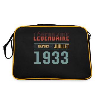 Légendaire Depuis Juillet 1933 Anniversaire Cadeau - Sac Retro - noir/or - Dos