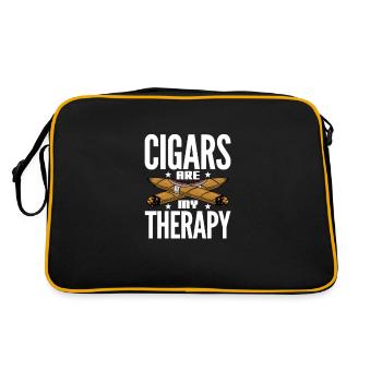 Cigare Fumeur Tabac Cigare Cadeau - Sac Retro - noir/or - Dos