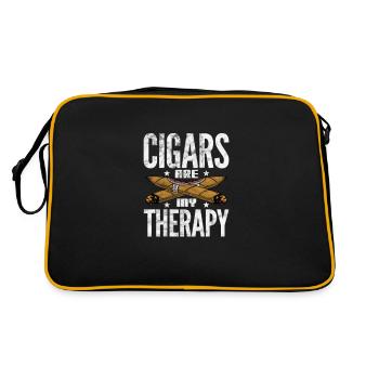 Zigarre - Retro Tasche - Schwarz/Gold - Hinten