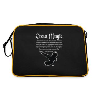 Raven - Retro Bag - black/gold - Back