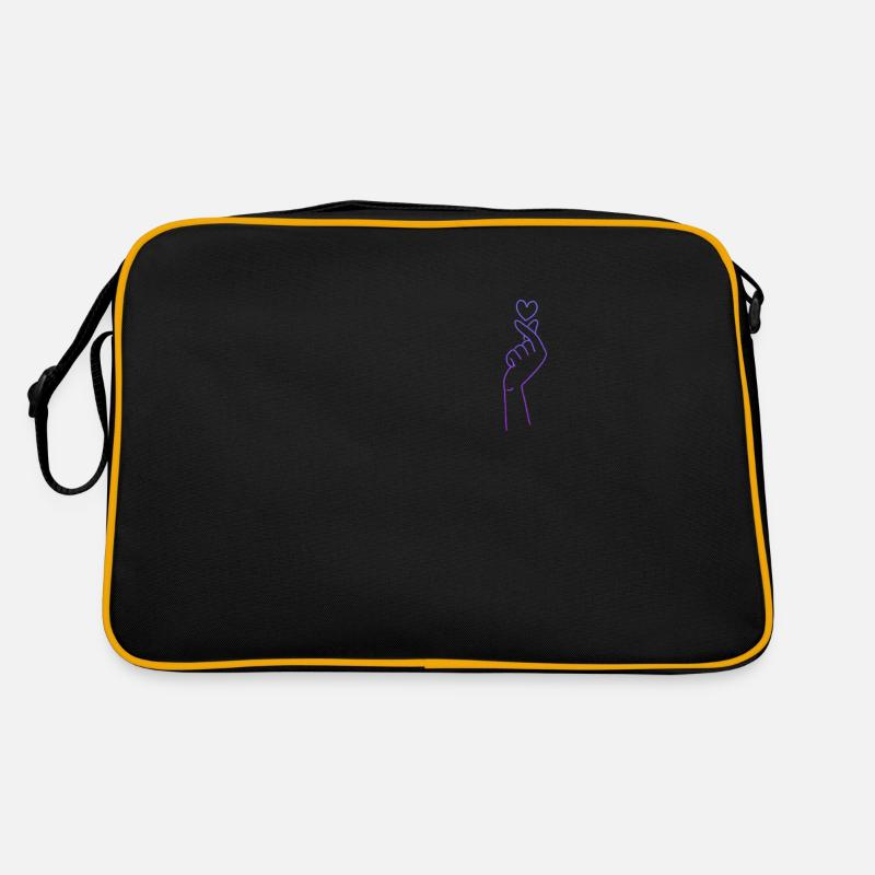 K-Pop - Retro Tasche - Schwarz/Gold
