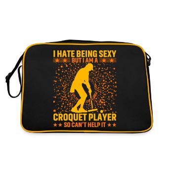 I hate being sexy Croquet - Retro Bag - black/gold - Back