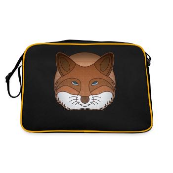 Motif animal de la forêt de renards - Sac Retro - noir/or - Dos