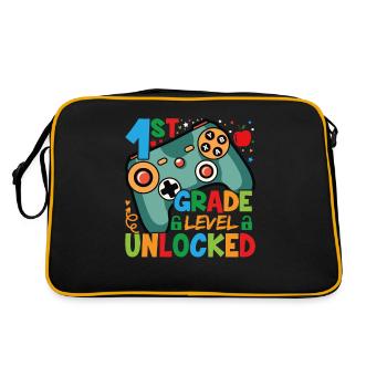 Level of the 1st year unlocked - Retro Bag - black/gold - Back