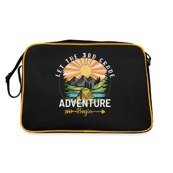 L'aventure De La 3e Année - Sac Retro - noir/or - Dos