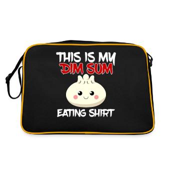 Cuisine chinoise asiatique Dim Sum I Cadeau - Sac Retro - noir/or - Dos