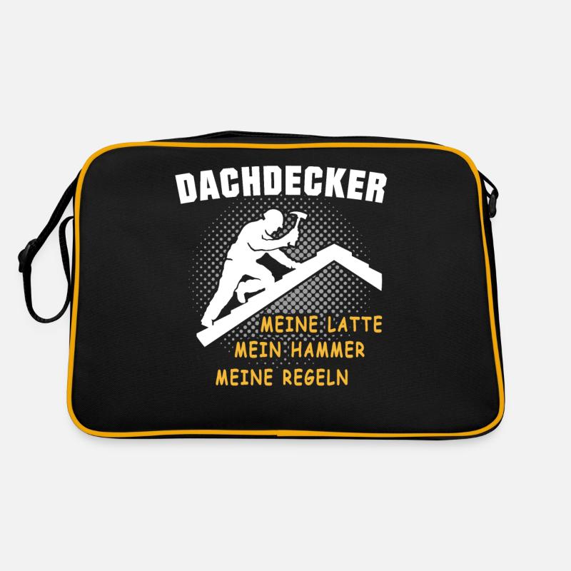 Dachdecker Dachspengler Dachdecken Dachklempner Retro Tasche