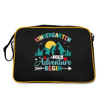 Kindergarten The Adventure Begins - Retro Bag - black/gold - Back
