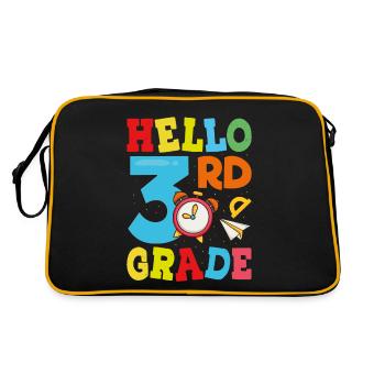 Bonjour 3ème Année - Sac Retro - noir/or - Dos