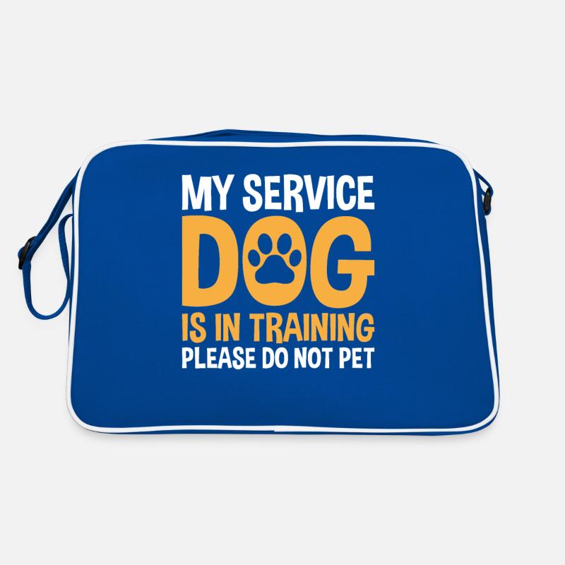 My service dog is in training Retro Bag
