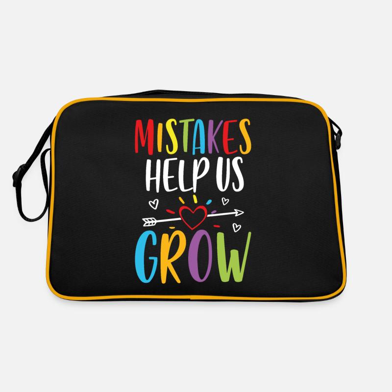 Mistakes help us grow Retro Bag