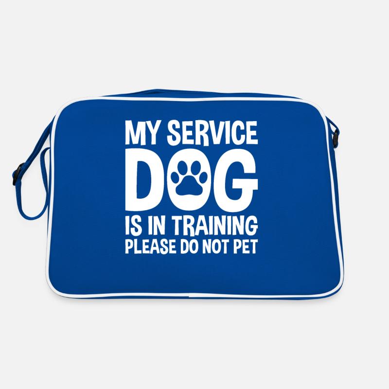 My service dog is in training Retro Bag