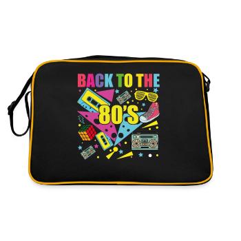 Retour Aux Années 80 - Sac Retro - noir/or - Dos